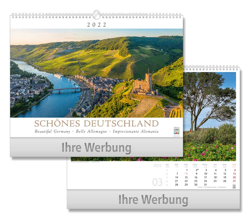 Bildkalender "Schönes Deutschland" 2022 mit Reiseimpressionen aus ganz Deutschland bei Schuler Werbekalender