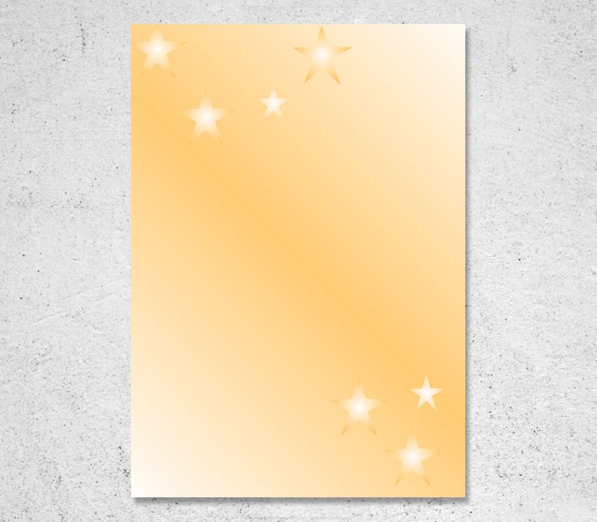  Briefpapier "Goldene Sterne" in Größe DIN A4 bei Schulerwerbe