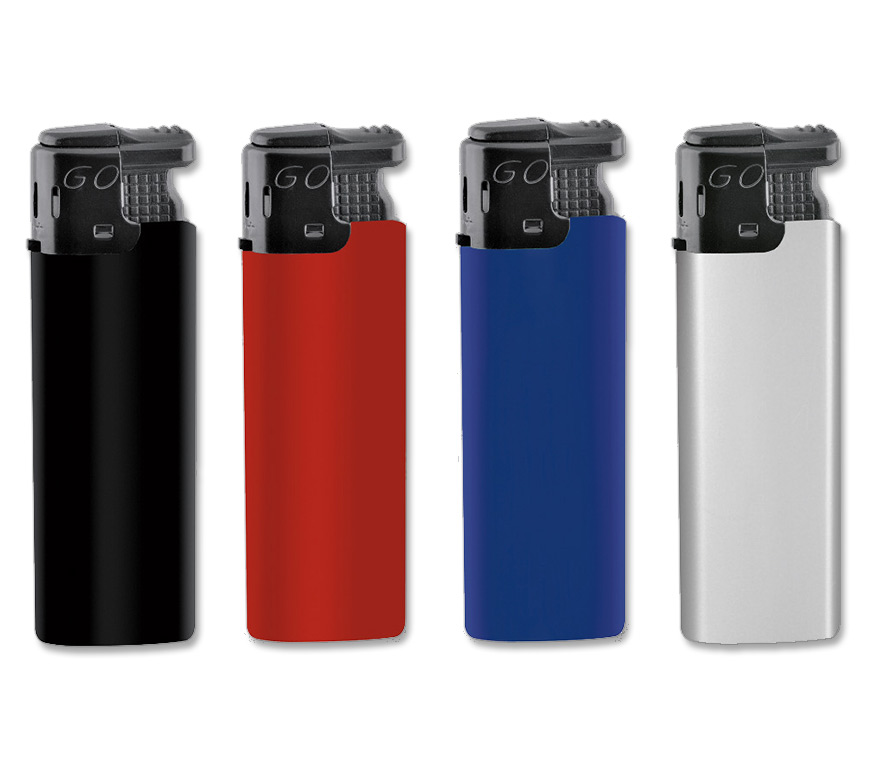 Werbefeuerzeug "Turbo" mit Elekrtonik-Zündung und in fünf verschiedenen Farben bei Schuler Werbepräsente